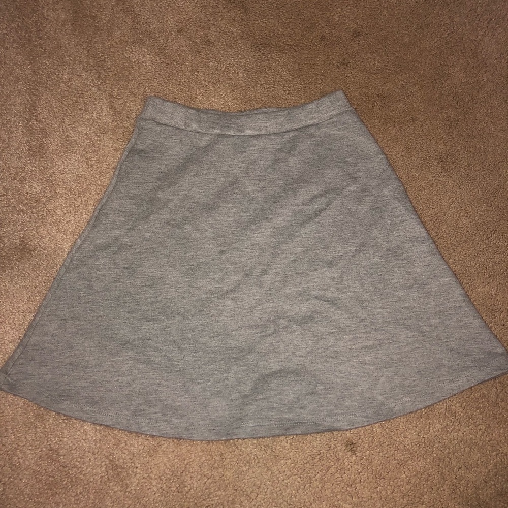 Gray Circle Skirt